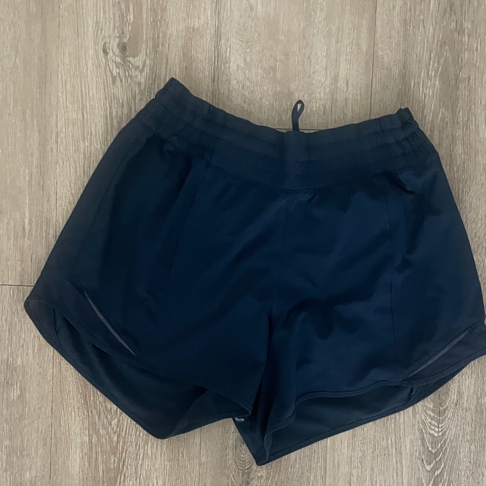 Hotty Hot High Rise Navy Blue Shorts 4”